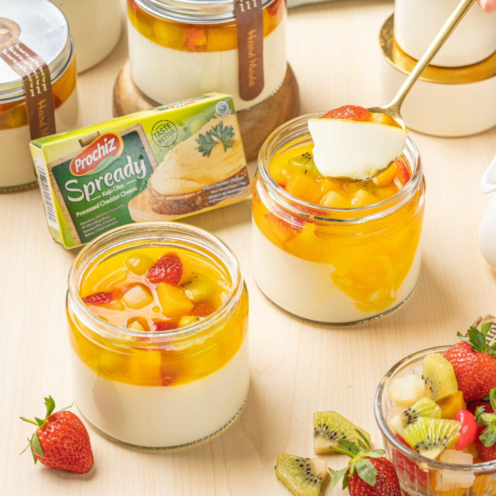 Cheese Fruit Pudding